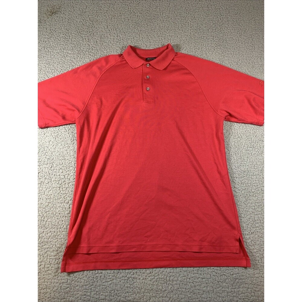 Jos. A Bank Leadbetter Golf Polo Shirt Sz‎ Large L  Red Pima Cotton